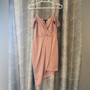 Forever 21 Asymmetrical Blush Dress - Small